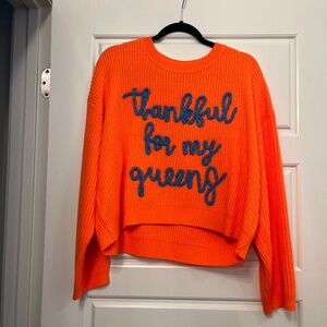 Thankful for my queen sweater
